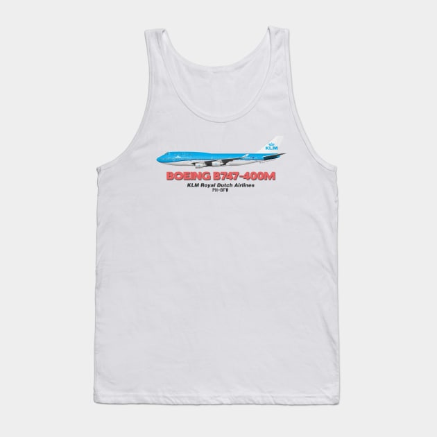 Boeing B747-400M - KLM Royal Dutch Airlines Tank Top by TheArtofFlying